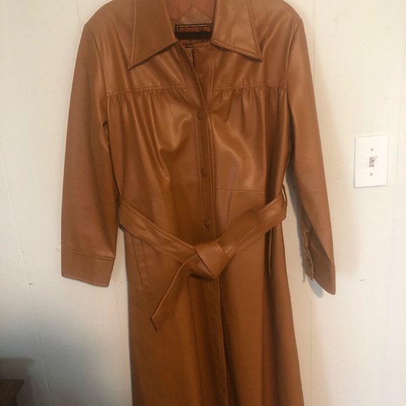 Vintage camel trench - Picture 5 of 8